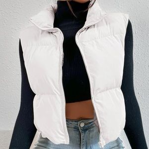 White Puffer Vest